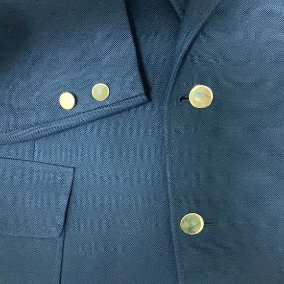 VINTAGE EUC Cricketeer Season Skipper Blazer, Navy Blue with Gold Buttons - Picture 7 of 7